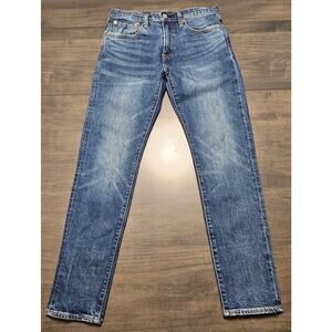 Levis Premium Jeans Men's 31x32 512 Slim Stretch Big E Medium Wash Denim Western